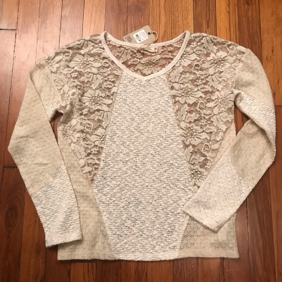 Miss Me Other - Miss Me Girls XL Lace Top NWT